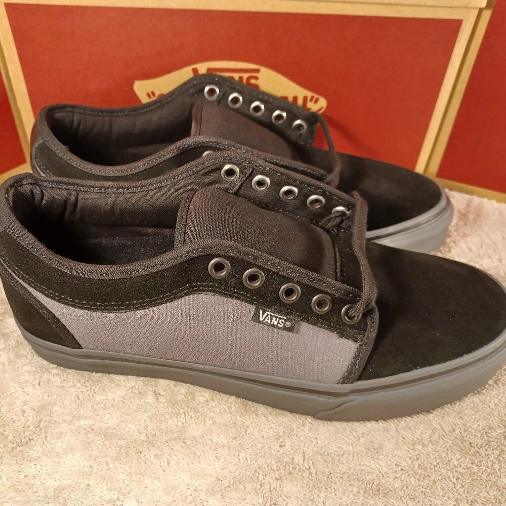 Vans Men's 7/Women's 8.5 Chukka Low Denim Black Pewter VN0A4BX47IW
